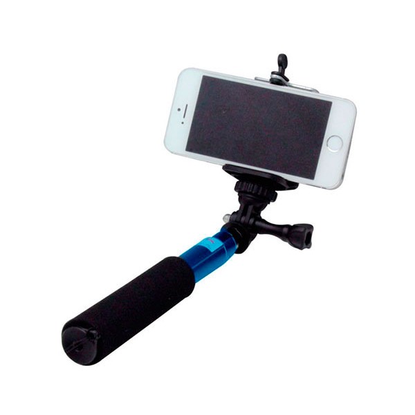 Wesdar selfie monopod azul palo de aluminio para selfies de 60cm