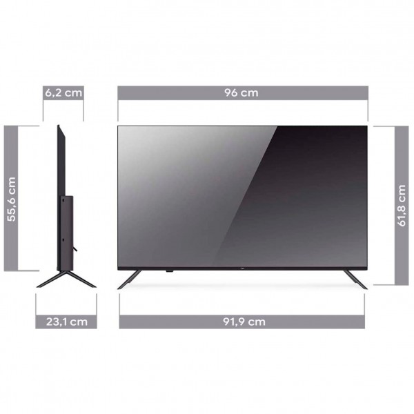 Engel 43le4390atv televisor 43'' led 4k hdr hdmi rca usb ethernet óptico av ci+ auriculares con google assistant