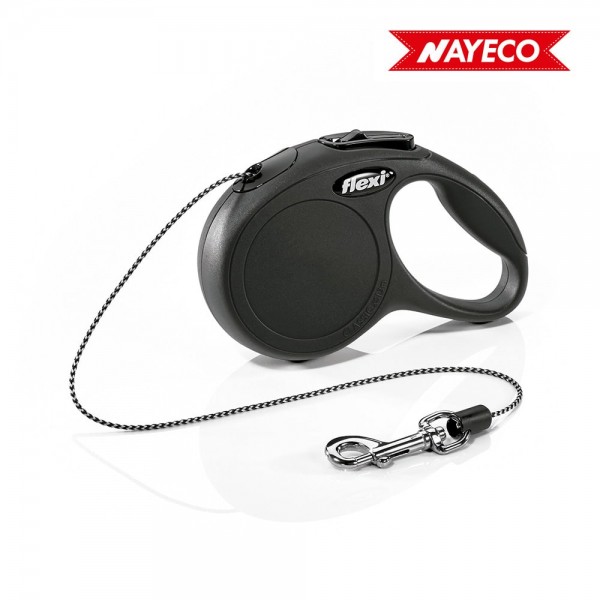 Flexi classic cat cordón especial gatos 3 m de cuerda color negro