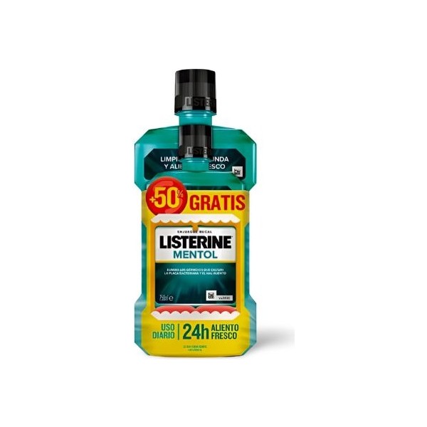 Listerine Enjuague Mentol 500 ml + 250ml